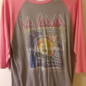 Junk Food Def Leppard Raglan